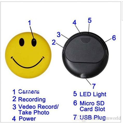 smiley-face wearable spy camera, Buy smiley face pin spy hidden digital video recorder badge wearable. Smiley wearable recorder