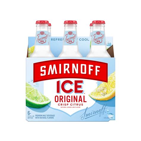smirnoff ice percent alcohol