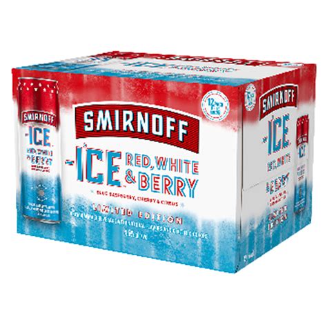 smirnoff ice red white and berry calories