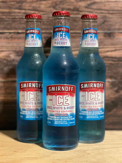 smirnoff ice red white and blue