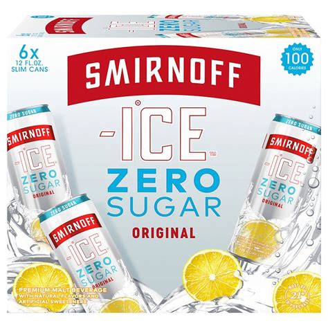 smirnoff ice zero sugar calories