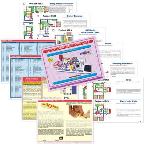 snap circuits projects diagrams 750 list 