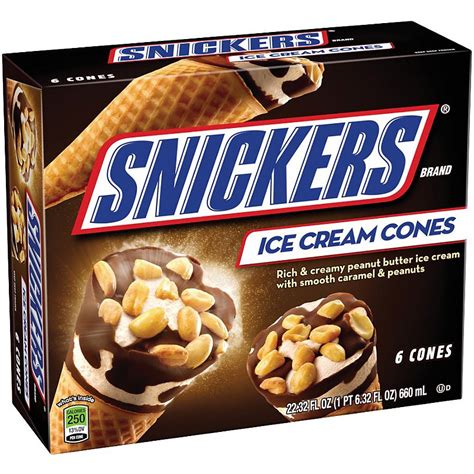 snickers ice cream cone