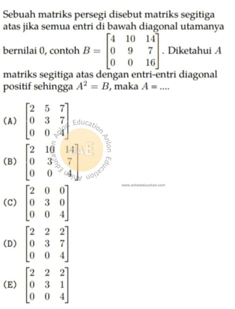 soal matriks simak ui, Bank soal matriks simak ui matematika ipa saintek
