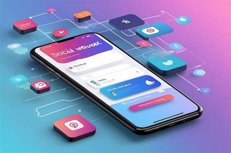 social networking interface, Premium photo