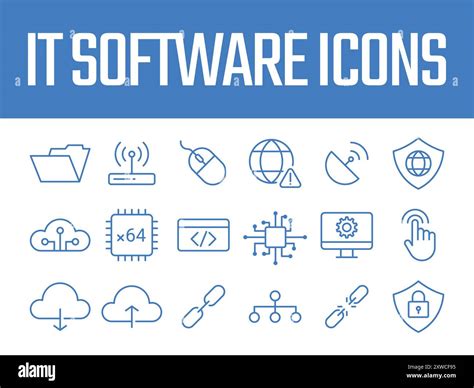 software technology icons dark, 30 dark technology icons royalty free vector image