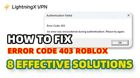 solutions for error code 403 roblox, Roblox error code 403: causes and solutions