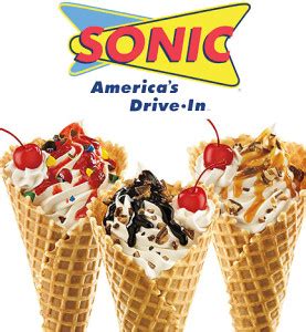 sonic ice cream cone price