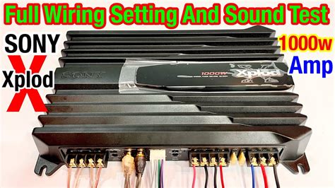 sony amp wiring kit 