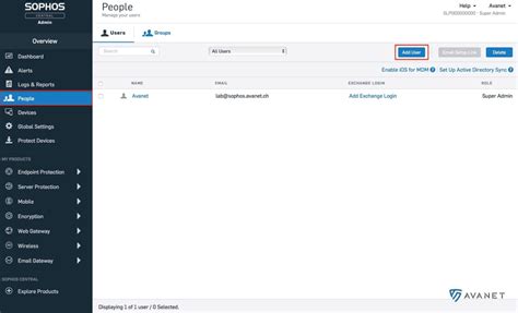 sophos central add admin user, Sophos central lizenzen benutzern zuordnen