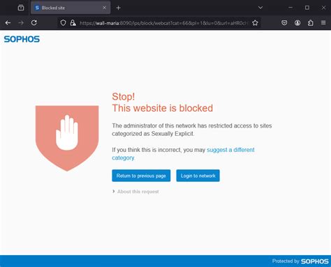 sophos central blocking website, Sophos central unified management console network security