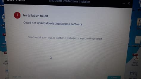 sophos failed to uninstall, How to uninstall sophos thru registry