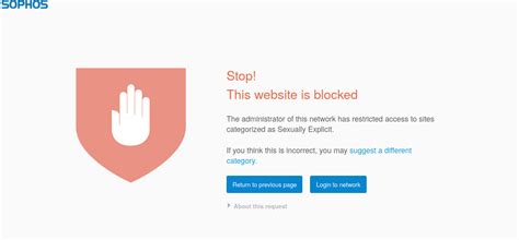sophos is blocking a website, Sophos central unified management console network security