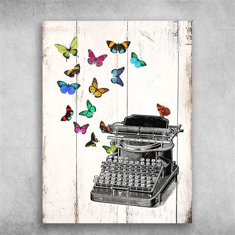 sortie Butterfly in the Typewriter