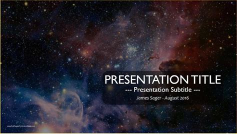Space Themed Powerpoint Template