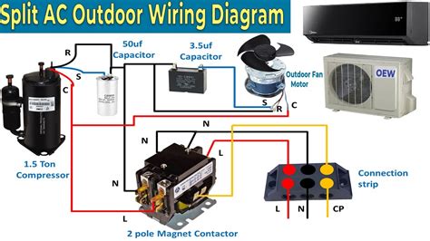 split ac outdoor wiring diagram 