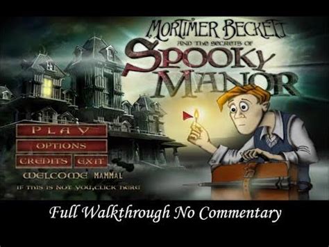 Spooky Manor Walkthrough