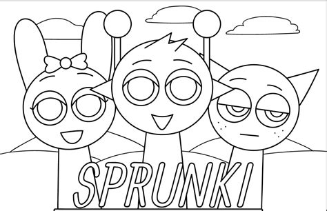 sprunki coloring pages, Sprunki coloring pages to print