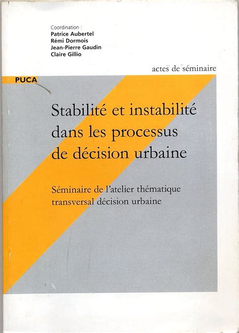 Stabilite Et Instabilite Dans Le Processus De Décision - 