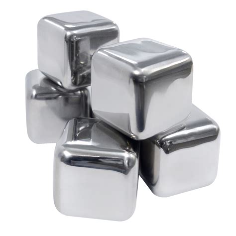 stainless steel ice cube set