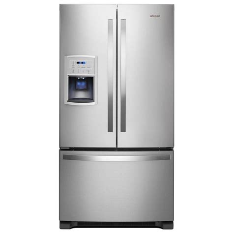 stainless steel refrigerator with ice maker