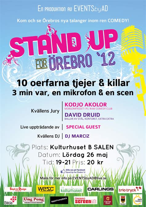 stand up örebro