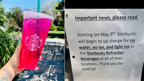 starbucks to charge for light ice