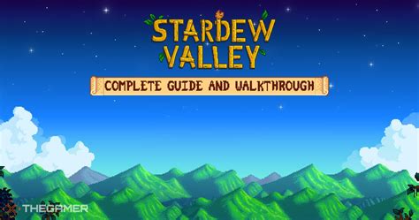 Stardew Valley Walkthrough Guide