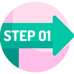 step 1 icon black, Step 1 icon on white background, in black, vector icon illustration