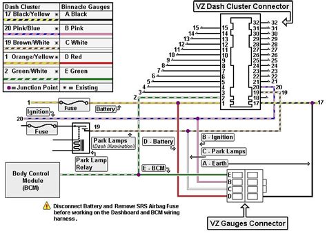 stereo wiring diagram vr commodore 