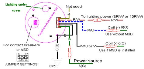 stewart warner tachometer wiring diagram 