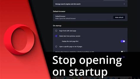 stop opera from running at startup, How to stop opera gx from opening on startup [easy fixes]