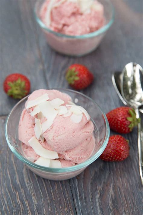 strawberry coconut milk ice cream