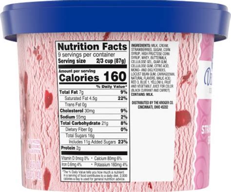 strawberry ice cream calories