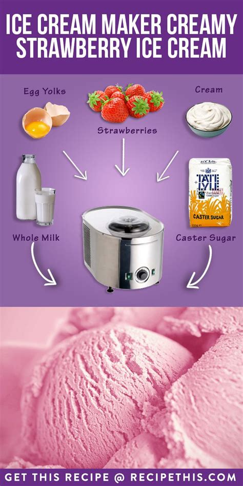 strawberry ice cream machine recipe