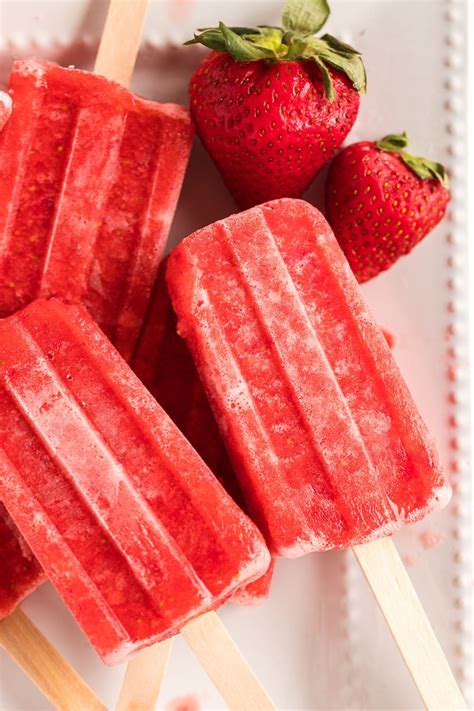 strawberry popsicle ice cream