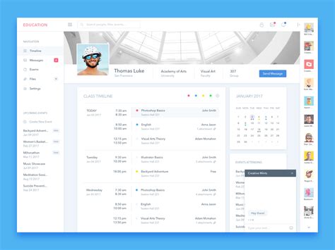 student profile ui/ux, Student profile ui dribble by victor onwuzuruike on dribbble