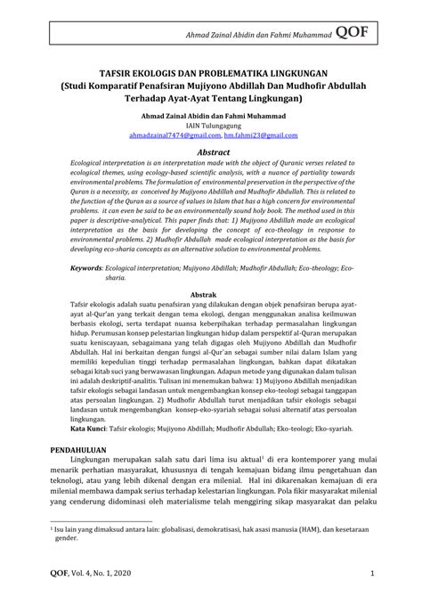 STUDI KOMPARATIF PENAFSIRAN AYAT-AYAT TENTANG PDF Download