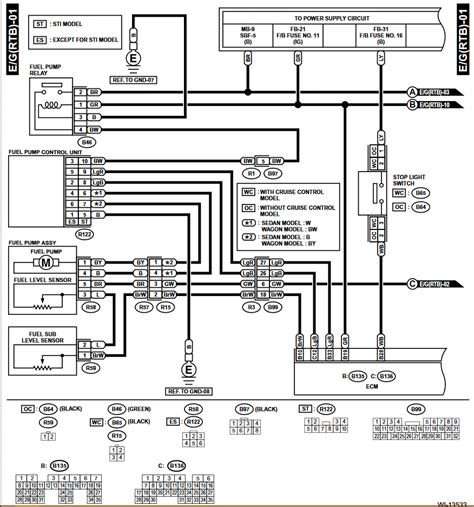 subaru fuel pump wiring diagram 