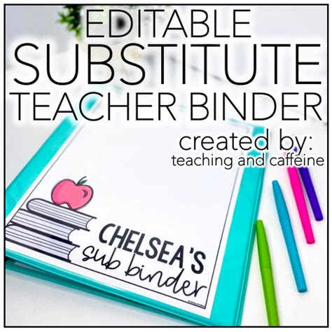 Substitute Teacher Folder Template