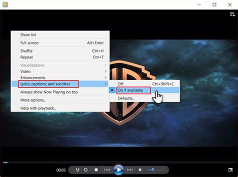 subtitle setting windows media player, Subtitle tidak terbaca di windows media player. How to add subtitles in windows media player