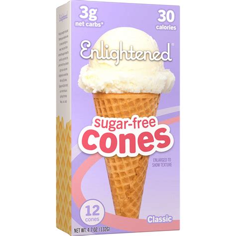sugar free ice cream cones