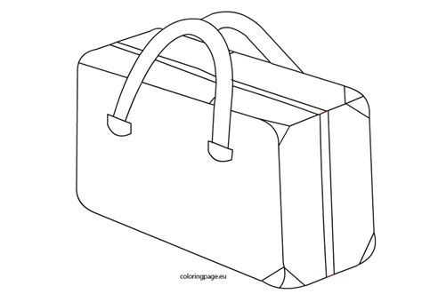 suitcase coloring page pdf, The appealing free suitcase coloring page, download free clip art, free