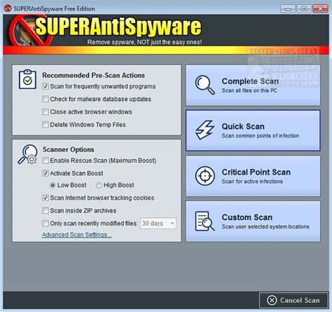superantispyware majorgeeks, 