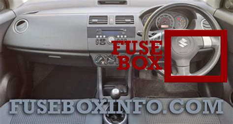 suzuki swift fuse box location 