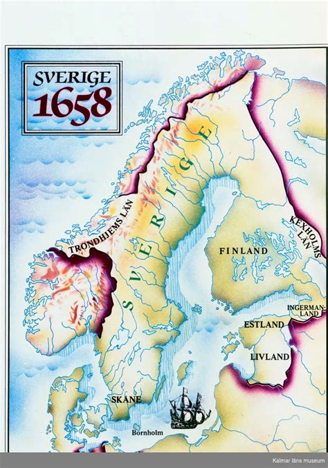 sverige karta 1658