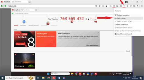 switch side in anydesk, How to exit full screen in anydesk. How to install and use anydesk on windows 11