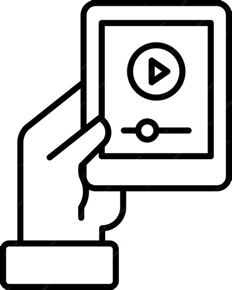 tab with hand outline, Tab hand outline vector illustration icon 35954595 vector art at vecteezy