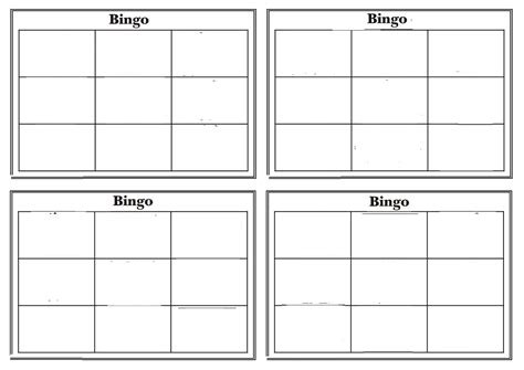 tabela de bingo em branco para imprimir