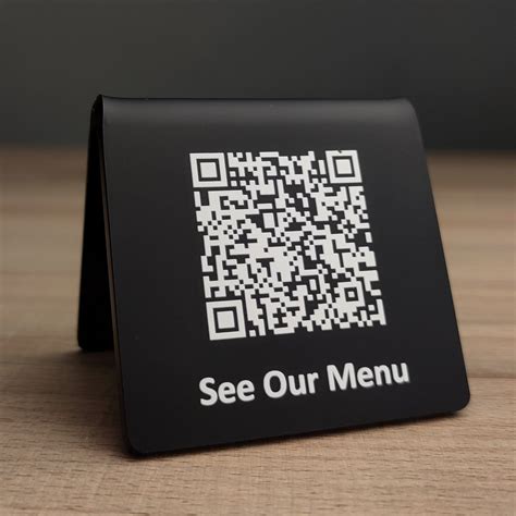 table menu qr code stand, Qr menu